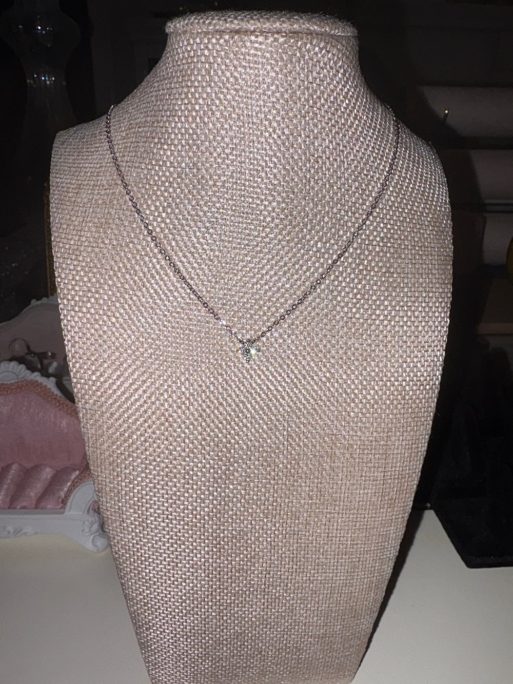 Sterling  Silver-925  marked Clover Necklace
